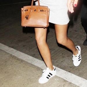 Adidas Women’s Grand Court Sneakers - White with Black stripes SIZE 7